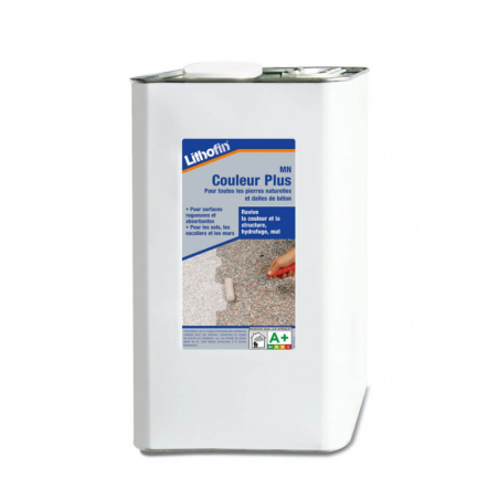 Hydrofuge effet mouillé raviveur de couleur - 5 L - Lithofin Couleur Plus -