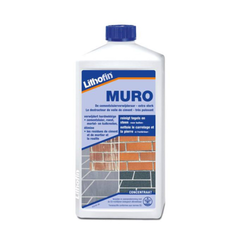 Nettoyant destructeur voile de ciment - 1 L - Lithofin Muro -