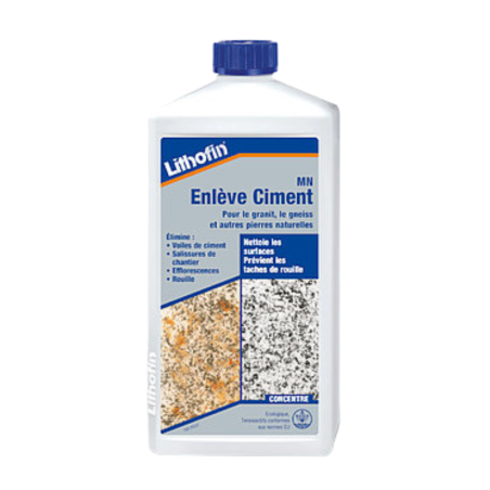 Nettoyant enlève-ciment pour pierre et carrelage - 1 L - Lithofin -
