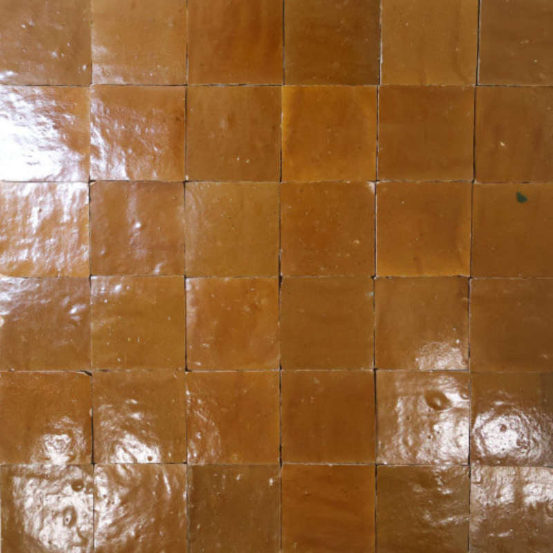 Carrelage - Véritable Zellige de Fès - Miel -