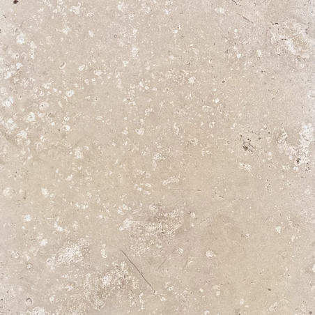 Dessus de Mur en Travertin Light Mix - Bord Droit - 61 x 30,5 x 5 cm -