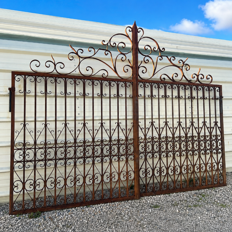 Portail - Fer Forgé - Manoir - 2 battants - 3m50 -