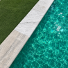 Margelle de piscine en travertin Silver 61 x 30,5 x 3 cm - Bord droit -