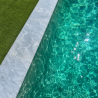 Margelle de piscine en pierre naturelle Bluestone 61 x 30,5 x 3 cm - Bord droit -