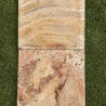Marche en travertin Léonardo 61 x 33 x 3 cm - Bord arrondi -