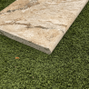 Marche en travertin Léonardo 61 x 33 x 3 cm - Bord arrondi -