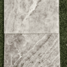 Marche en travertin Silver 61 x 33 x 3 cm - Bord arrondi -