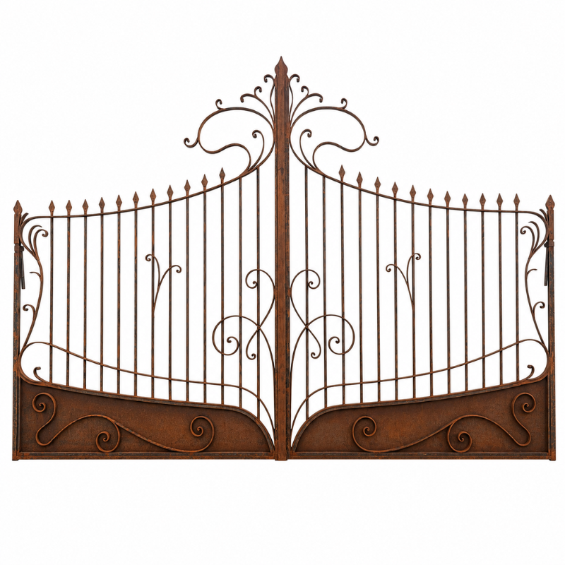 Portail en Fer Forgé Art Nouveau – 2 Battants 4 m -