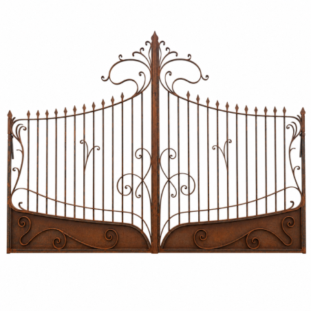 Portail en Fer Forgé Art Nouveau – 2 Battants 4 m -