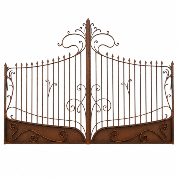 Portail en Fer Forgé Art Nouveau – 2 Battants 4 m -