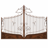Portail en Fer Forgé Art Nouveau – 2 Battants 4 m -