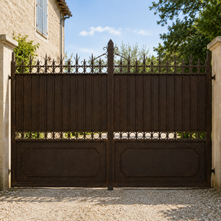 Portail en Fer Forgé Toulouse – 2 Battants 4 m -