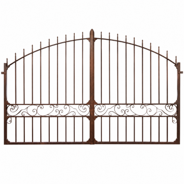 Portail en Fer Forgé Ancien – 2 Battants 4 m -