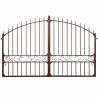 Portail en Fer Forgé Ancien – 2 Battants 4 m -
