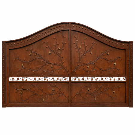Portail en Fer Forgé Berbère Grappe de Raisin – 2 Battants 4 m -