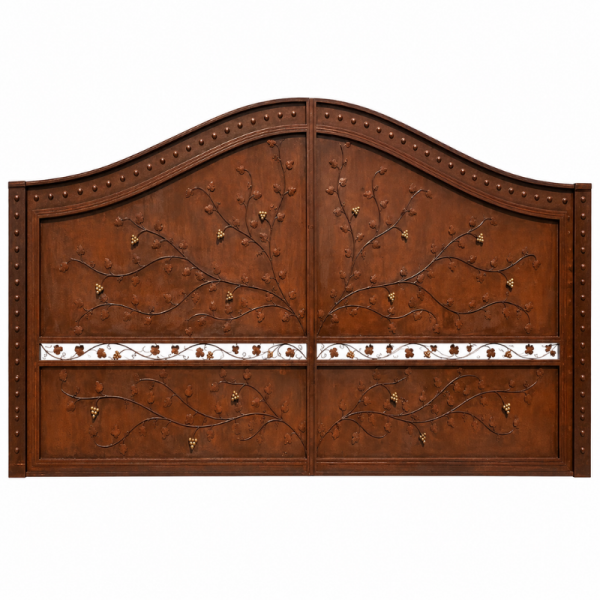 Portail en Fer Forgé Berbère Grappe de Raisin – 2 Battants 4 m -