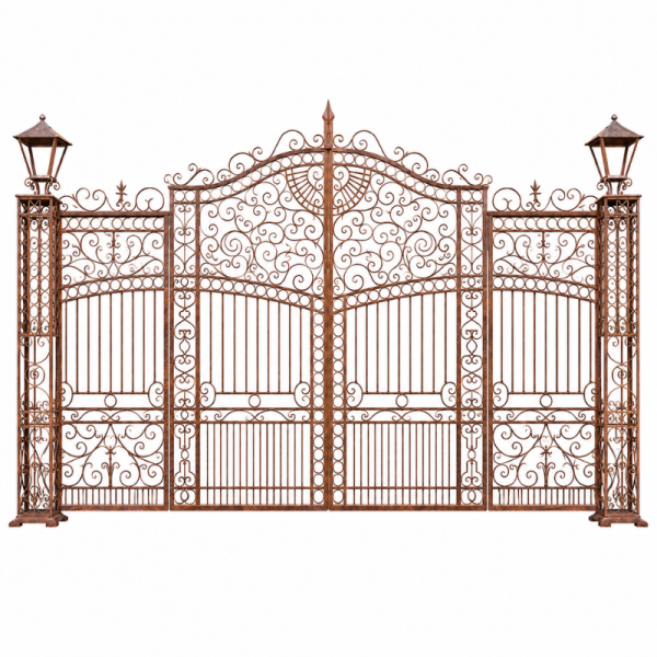 Ensemble Portail en Fer Forgé Versailles - 2 Battants 7 m -