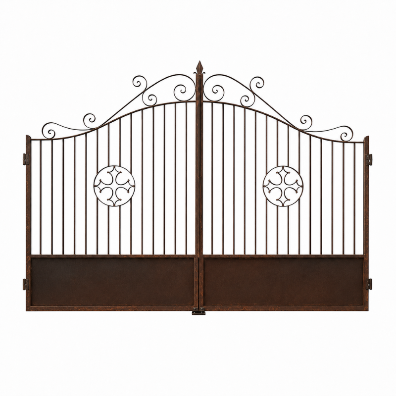 Portail en Fer Forgé Grenadin – 2 Battants 4 m -