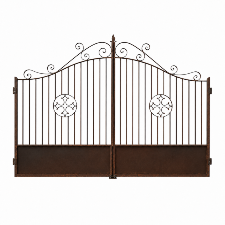 Portail en Fer Forgé Grenadin – 2 Battants 4 m -