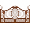 Portail en Fer Forgé Nîmois – 2 Battants 4 m -