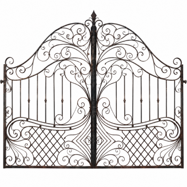 Portail en Fer Forgé Papillon – 2 Battants 4 m -