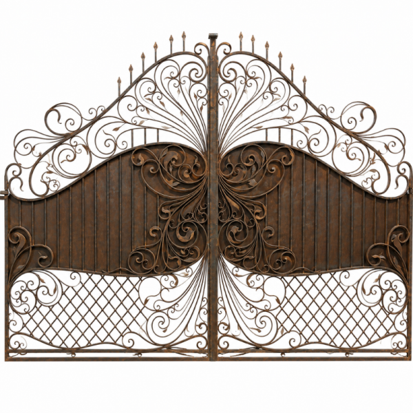 Portail en Fer Forgé Périgord – 2 Battants 4 m -
