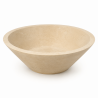 Vasque à poser Travertin Beige - Bol IV - ⌀ 40x15cm - Lisse -