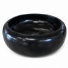 Vasque à poser Marbre Noir - ⌀ 40x15cm - Bombée Lisse -