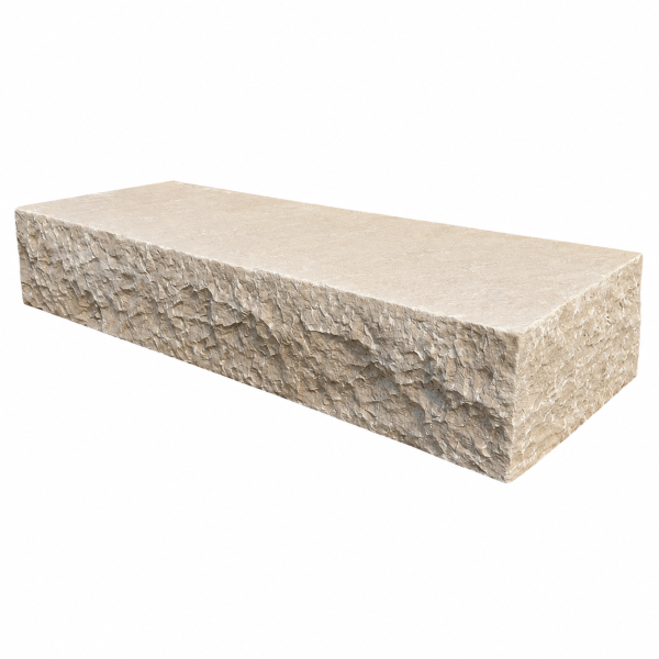 Bloc Marche - Grès d'Inde Kandla Beige - 100 x 35 x ≈14/16cm -