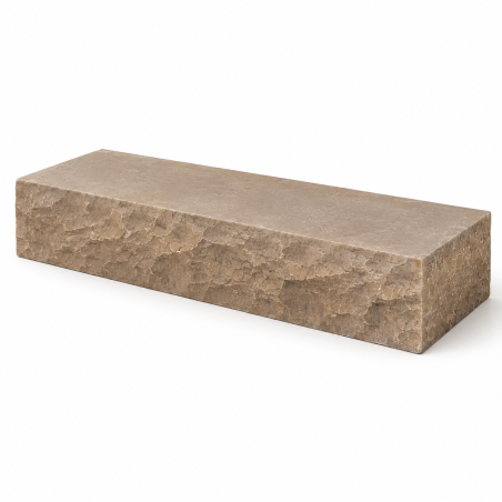 Margelle de piscine en Grès d'Inde Kandla - Multicolore - 100x35x15cm - Naturelle éclatée -