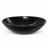 Vasque à poser Marbre Noir - ⌀ 40x15cm - Bol Lisse -