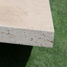 Bordure Travertin Beige Vieillie - Hauteur 10cm - Longueur 50cm - Epaisseur 5cm -
