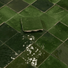 Carrelage - Véritable Zellige de Fès 11x11 cm - Vert Tamegroute -