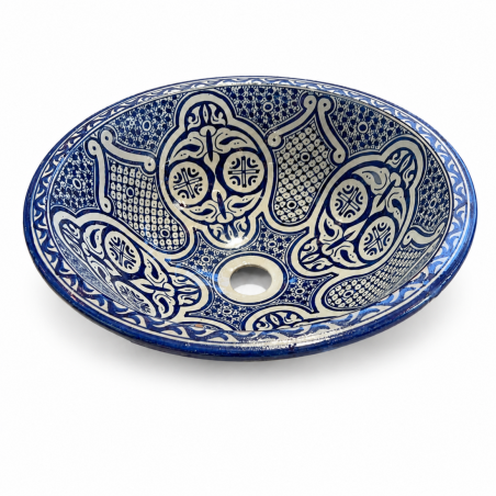 Vasque à encastrer Zellige à poser - ø 45x15cm -