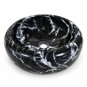 Vasque à poser Marbre Noir Veiné Blanc - ⌀ 40x15cm - Bombée Lisse -
