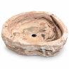 Vasque à poser Marbre Onyx IV- 55x45x15cm - Eclatée Naturelle -