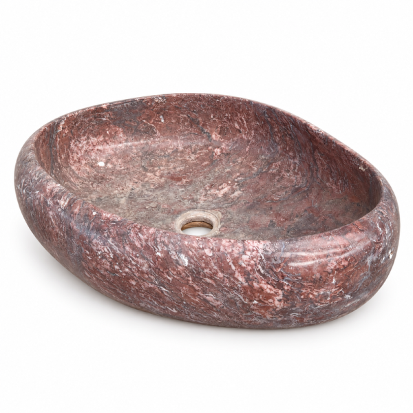 Vasque à poser Marbre Onyx - 55x40x15cm - Bombée Lisse -