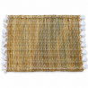 Sets Artisanaux- Osier - ≈ 40X30cm - Pompom - Blanc -