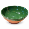 Saladier Artisanal - Emaillé - ≈ Ø25x10cm - Vert -
