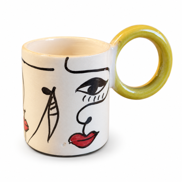 Mug Artisanale - Emaillé - ≈ Ø9x10cm - Pikaso -