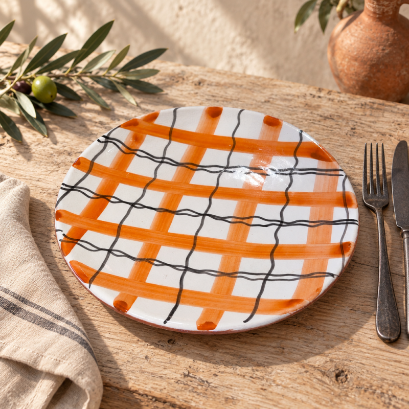 Assiette Artisanale - Emaillé - ø25cm - XXV -