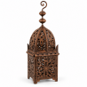Lanterne Artisanale en Tôle - Fnar - ≈17x17cm - Hauteur 50cm -