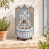 Mini Fontaine Zellige - IV - 40x23cm - Pompe + Crachoir -