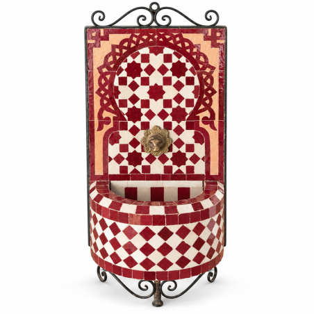 Mini Fontaine Zellige - V - 40x23cm - Pompe + Crachoir -