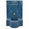 Fontaine Zellige - Aladin - Bleu Glaz - 100x60cm - Pompe & Crachoir Laiton -
