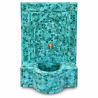 Fontaine Zellige - Aladin - Vert Siam - 100x60cm - Pompe & Crachoir Laiton -