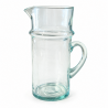 Carafe en verre - Beldi - ≈ d10x20cm - Blanche -