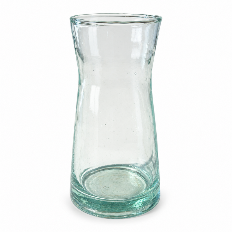 Carafe en verre - Evasée - ≈ d10x20cm - Blanche -