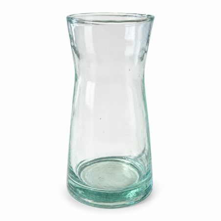 Carafe en verre - Evasée - ≈ d10x20cm - Blanche -