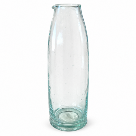 Carafe en verre - New - ≈ d8x23cm - Blanche -